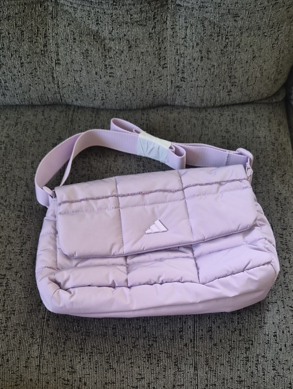 adidas Lavender Quilted Crossbody Bag